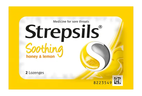 Strepsils Soothing Honey & Lemon- Gói 2 viên