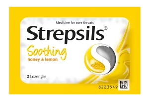 Strepsils Soothing Honey & Lemon- Gói 2 viên